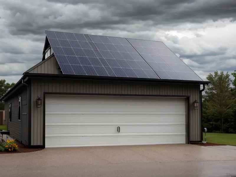 Quiet DIY backup power unit next to a loud gas generator during hurricane-season outage testing