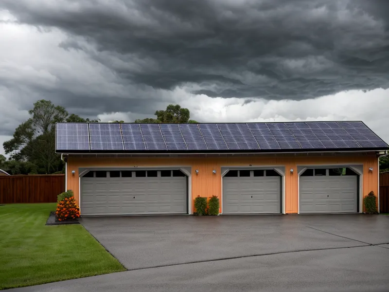DIY electronics backup power build — close-up of a modular battery system in a home garage