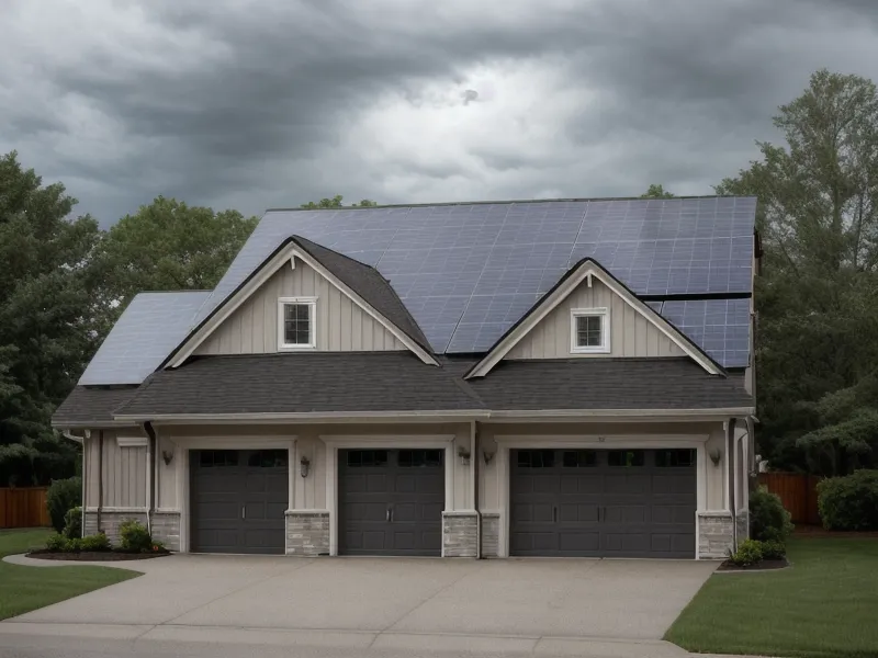 Quiet home energy backup system keeping a Houston house powered during hurricane preparedness season
