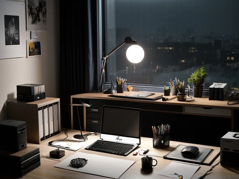 Home office backup power keeping a freelance workstation online during a Houston blackout