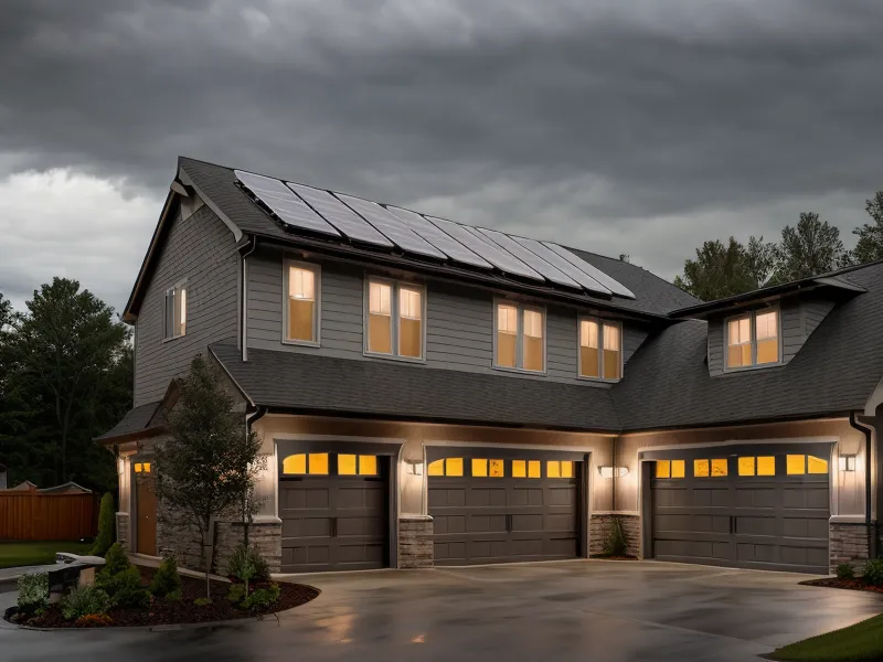 Emergency backup power setup at a Houston home protecting a home office and insulin storage during blackouts