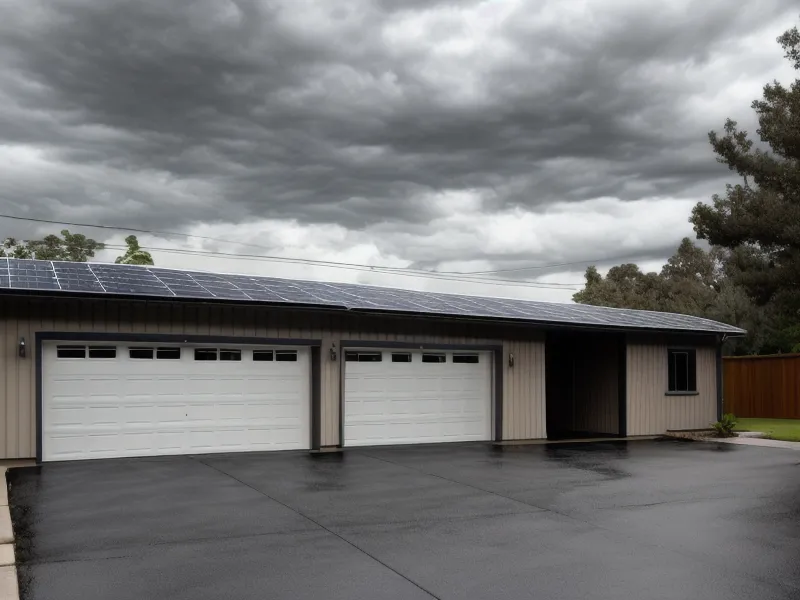 Modular DIY backup power stations cycling energy during a Houston hurricane blackout