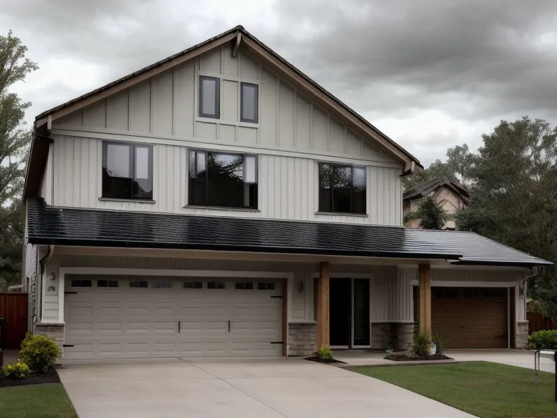 Hurricane preparedness backup power setup outside a Houston-area home after two blackouts